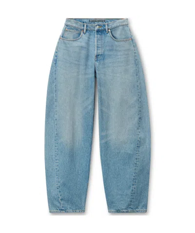 Alexander Wang Graphic-print Jeans In Blue
