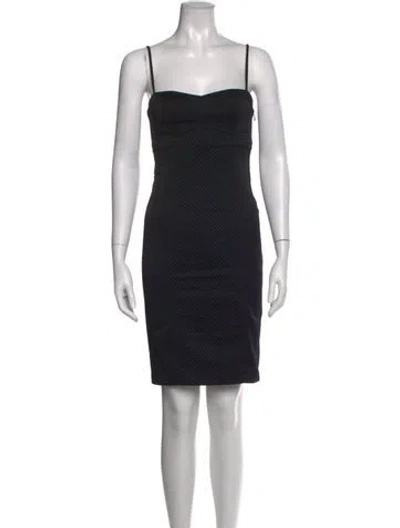 Pre-owned Alexander Wang Graphic Print Knee-length Dress In Black