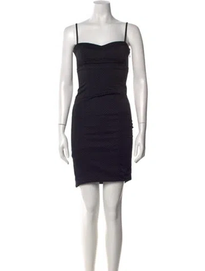 Pre-owned Alexander Wang Graphic Print Mini Dress In Black