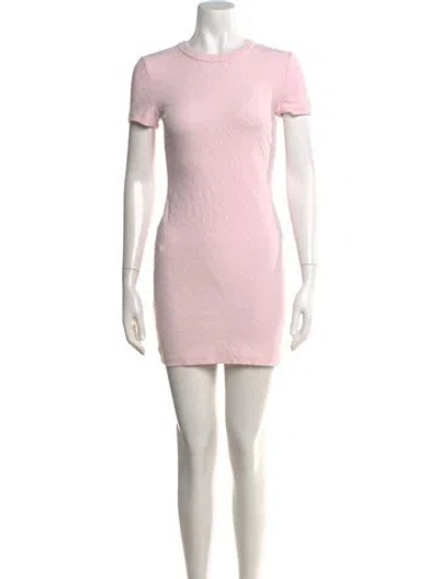 Pre-owned Alexander Wang Graphic Print Mini Dress In Pink