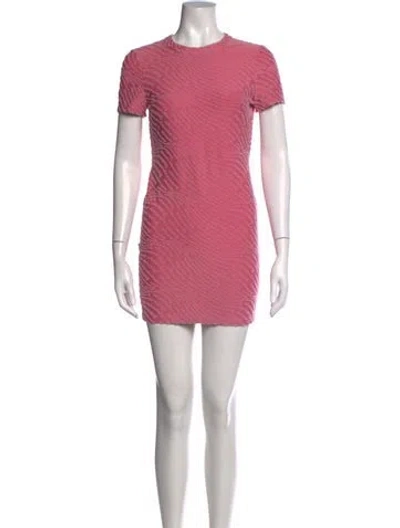 Pre-owned Alexander Wang Graphic Print Mini Dress In Pink