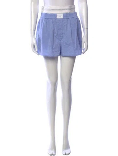 Pre-owned Alexander Wang Graphic Print Mini Shorts In Blue