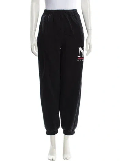 Pre-owned Alexander Wang Graphic Print Skinny Leg Pants In Blue