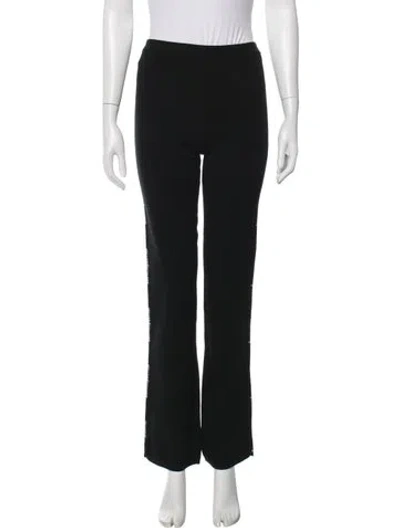 Pre-owned Alexander Wang Graphic Print Sweatpants In Black