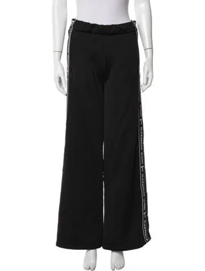 Pre-owned Alexander Wang Graphic Print Sweatpants In Black