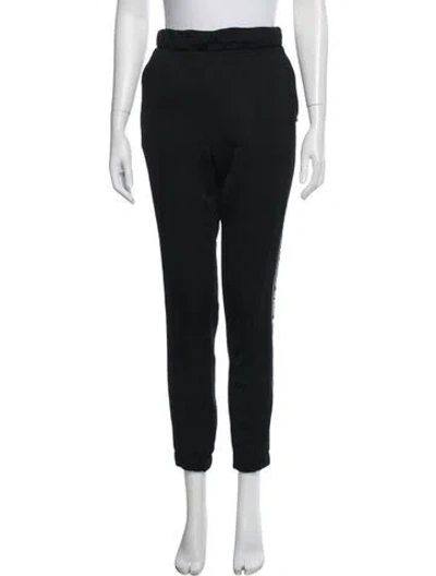 Pre-owned Alexander Wang Graphic Print Sweatpants In Black