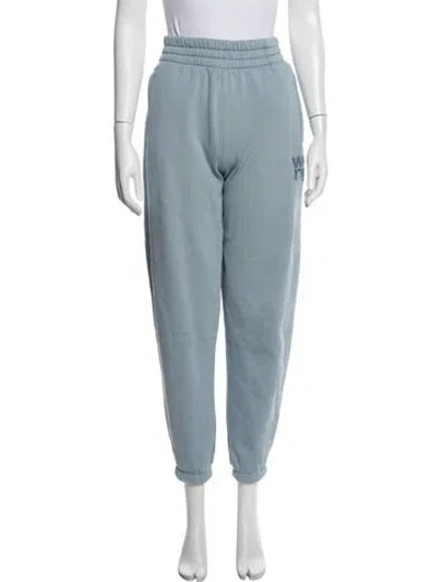 Pre-owned Alexander Wang Graphic Print Sweatpants In Blue