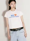 ALEXANDER WANG GRAPHIC SHRUNKEN T-SHIRT