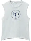 Alexander Wang Light Grey Cotton Baby Graphic Top In Grey