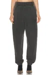 Alexander Wang Graphic Sweatpant In Faded Black
