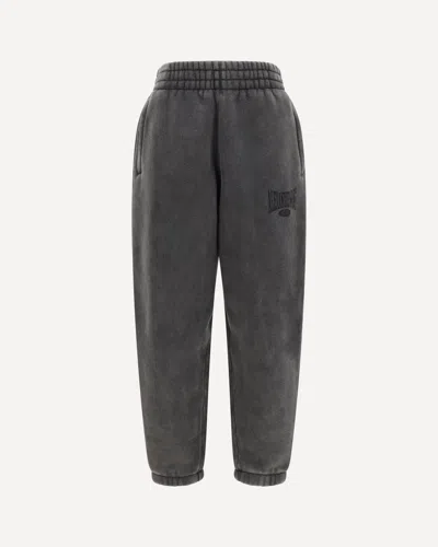 Alexander Wang Graphic Sweatpants In Faded Black