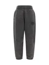 Alexander Wang Graphic Sweatpants In Faded Black