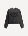 Alexander Wang Charcoal Cotton Blend Oversize Sweatshirt