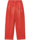 Alexander Wang Logo Oversized Sweatpants In Red