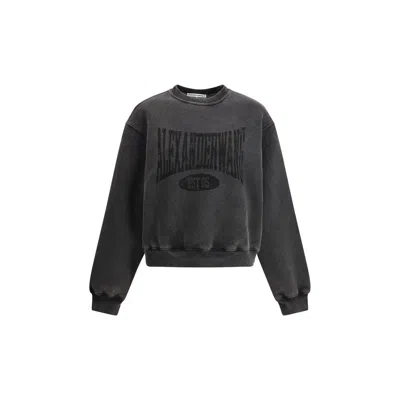Alexander Wang Graphic Sweatshirt In Black