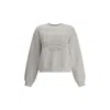 Alexander Wang Oversize Sweatshirt With Ribbed Cuffs And Hem In White