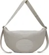 Alexander Wang Gray Bo Large Crossbody Bag In Oyster