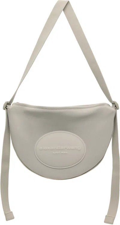 Alexander Wang Gray Bo Small Crossbody Bag In Oyster