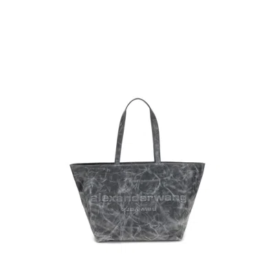 Alexander Wang Gray Leather Shoulder Bag In Multi