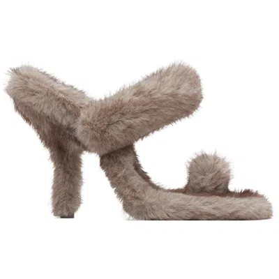 Alexander Wang グレー Paloma 105mm フェイクファー サンダル In 20-grey
