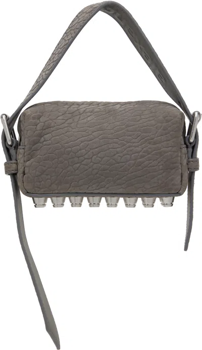 Alexander Wang Gray Ricco Mini Crossbody Bag In Grey