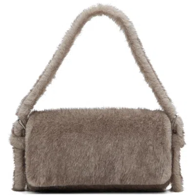 Alexander Wang Gray Ricco Slim Flap Bag In 20-grey