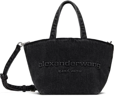 Alexander Wang Gray Small Punch Tote In Grey Aged