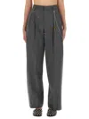 Alexander Wang Women Gray Wool Blend Pants