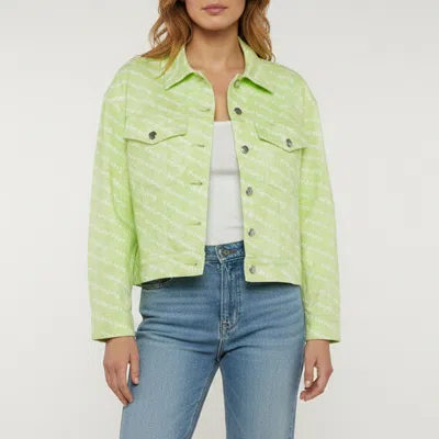 Pre-owned Alexander Wang Green Monogram Green Long Sleeve Jacket Xs
