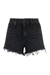 Alexander Wang 'bite' Frayed Cuff Denim Shorts