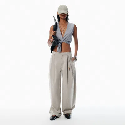 Alexander Wang Grey Cotton-blend Balloon-leg Pants