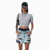 Alexander Wang Grey Cotton-blend Chenille Logo Pullover