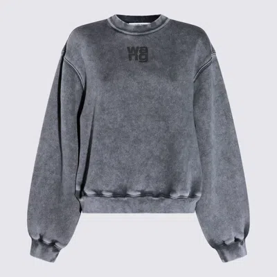Alexander Wang Grey Cotton Sweatshirt In Gray