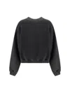 Alexander Wang Grey Cotton Sweatshirt In Washed Cedar