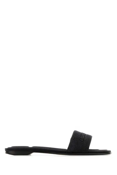 Alexander Wang Logo Slide In Black