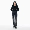 Alexander Wang Grey Ez Jean With Vertical Logo