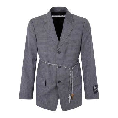 ALEXANDER WANG ALEXANDER WANG GREY JACKETS - BLAZERS WOMEN