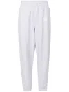 Alexander Wang Puff Logo Sweatpant In Structured Terry In Grey