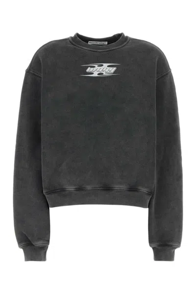 Alexander Wang Grey Logo Sweatshirt