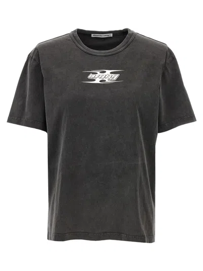ALEXANDER WANG GREY LOGO T-SHIRT