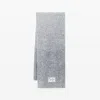 Alexander Wang Grey Mouline Tweed Knit Scarf In Gray
