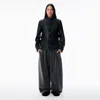 Alexander Wang Grey Organic Terry Oversized Sweatpant In Gray