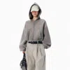 Alexander Wang Stretch-cotton Oversized Cropped Hoodie