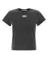 Alexander Wang Dark Grey Cotton T-shirt In Grey