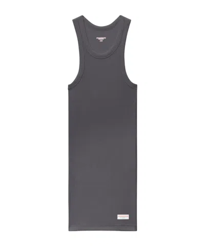 Alexander Wang Grey Racer Tank Loungewear Minidress In Green