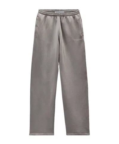 Alexander Wang Grey Wide-leg Sweatpants In Gray