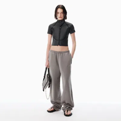 Alexander Wang Grey Wide-leg Sweatpants