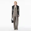 Alexander Wang Grey Wool Mohair Blazer In Gold