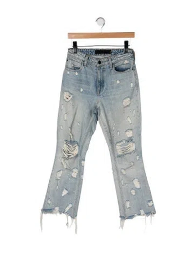 Pre-owned Alexander Wang Grind Flared Jeans In Blue