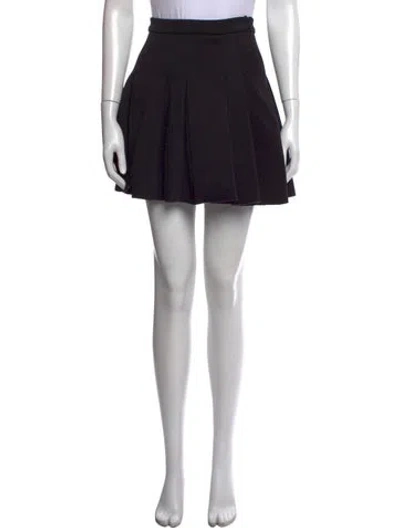 Pre-owned Alexander Wang Grosgrain Trim Mini Skirt In Black